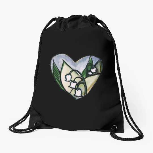 Lily of the Valley Drawstring Bags