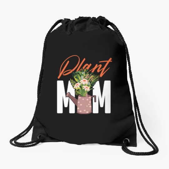 Plant Lover Gardening Plant Mom Drawstring Bags