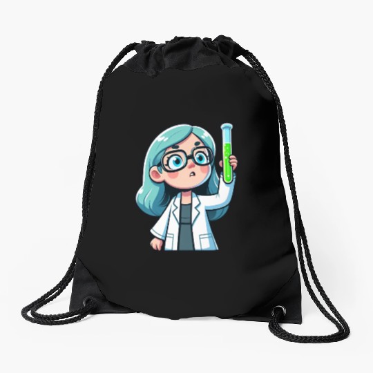 Chibi Chemist's Discovery Drawstring Bags