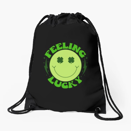 Feeling Lucky Drawstring Bags