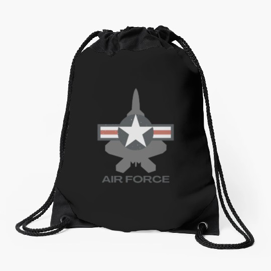 F-22 Raptor Patriotic Roundel Drawstring Bags