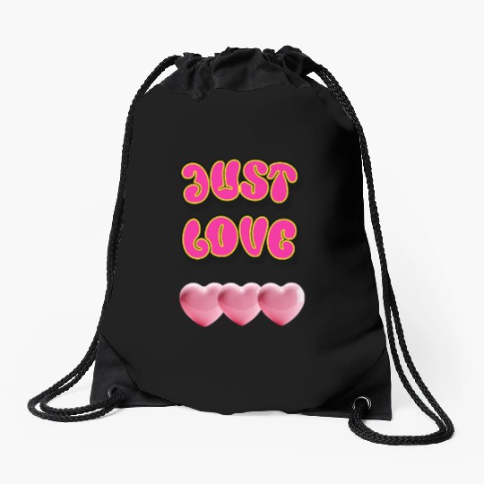 Just Love: Y2K 2000s Heart Drawstring Bags