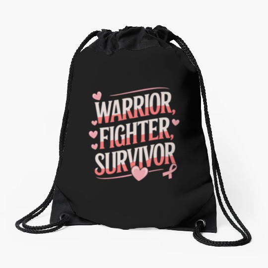 Cancer Survivor Chemotherapy Chemo Beat Cancer Drawstring Bags