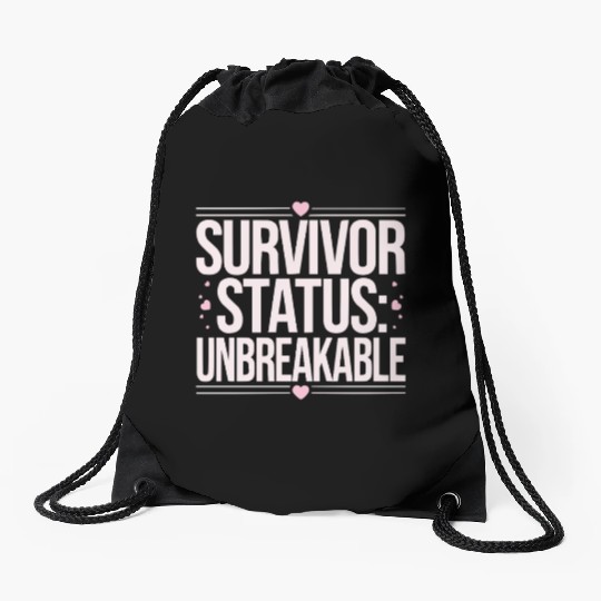 Cancer Survivor Chemotherapy Chemo Beat Cancer Drawstring Bags