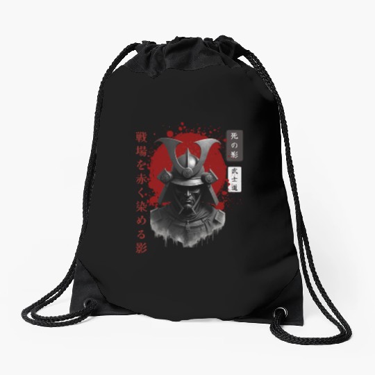 Oni Samurai Japanese Style Drawstring Bags