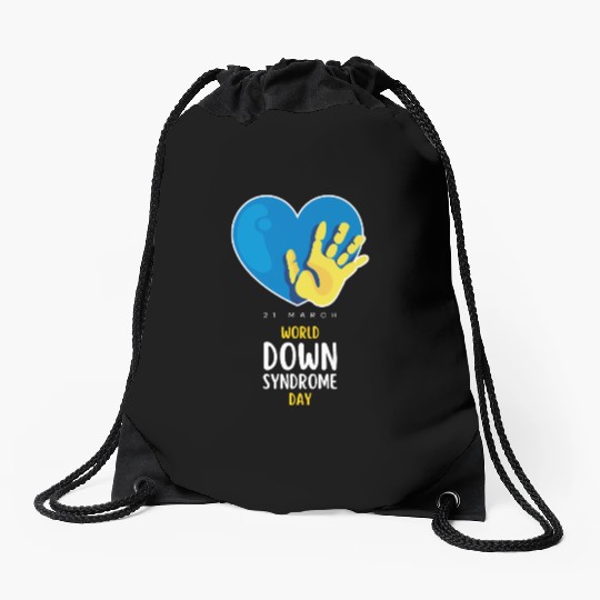 World Down Syndrome Awareness Men Women Kids Drawstring Bags