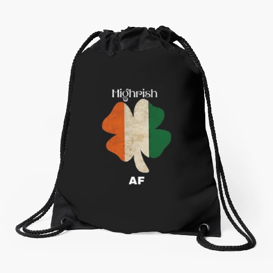 Irish AF – Funny St. Patrick’s Day Drinking Drawstring Bags