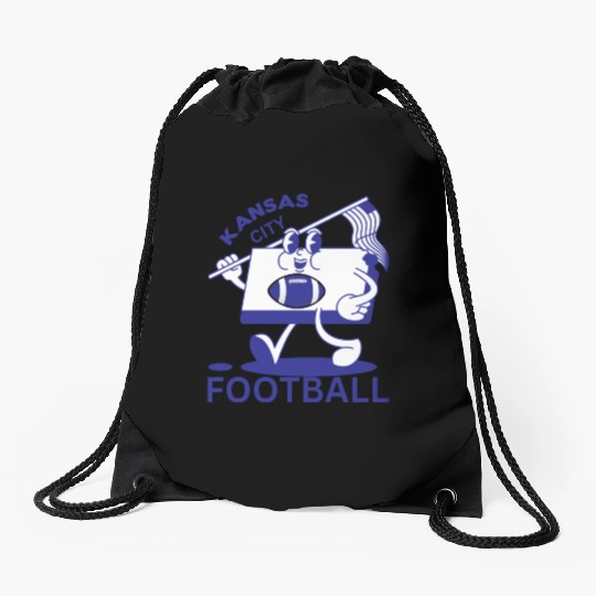 Kansas City Football Drawstring Bags