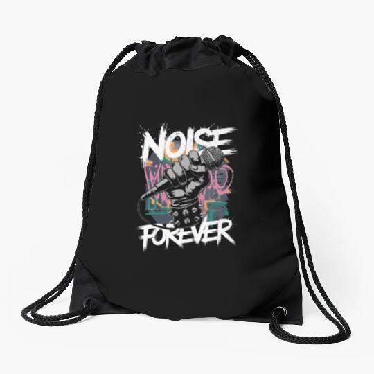 Noise Forever Punk Rock Metal Music Drawstring Bags