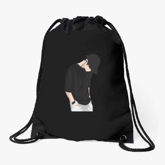 Minimalist Streetwear Vibes Drawstring Bags