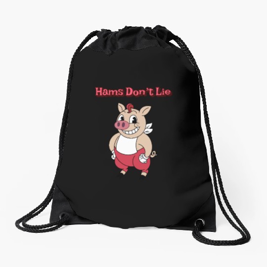 Dancing Pig | Hams Don't Lie | Unisex | Drawstring Bags