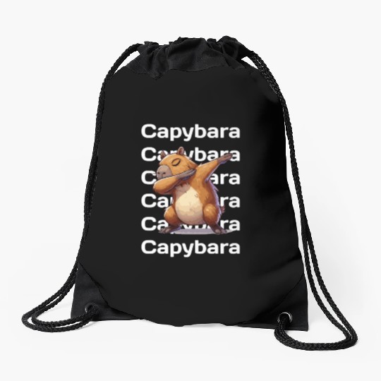 Capybara Drawstring Bags