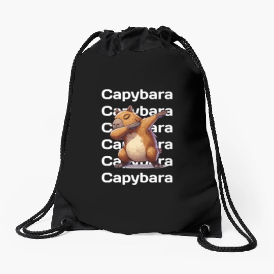 Capybara Drawstring Bags