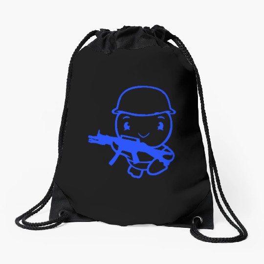 Duck Soldier Army Professional Soldier Helmet Cute Drawstring Bags