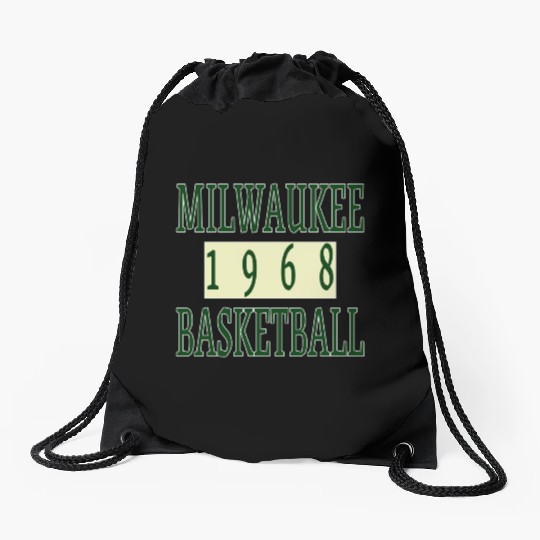 Milwaukee Basketball 1968 Classic Drawstring Bags