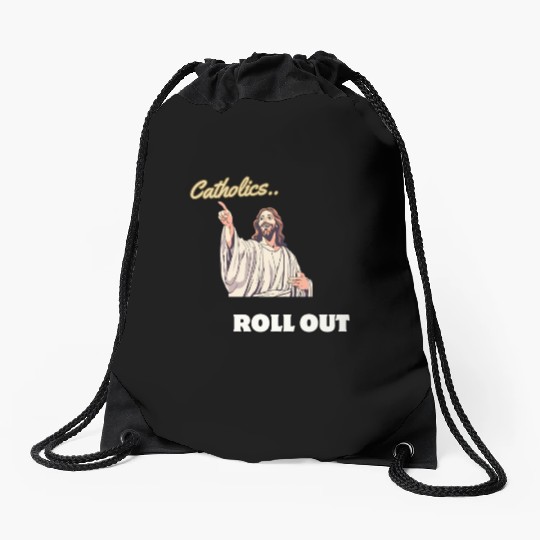 Catholics Roll Out- Jesus Transformer Drawstring Bags