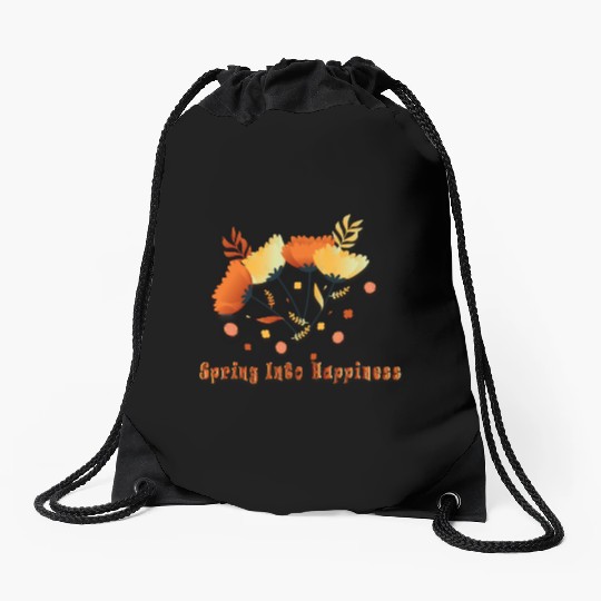 Spring Bloom – Seasonal florals celebration art Drawstring Bags