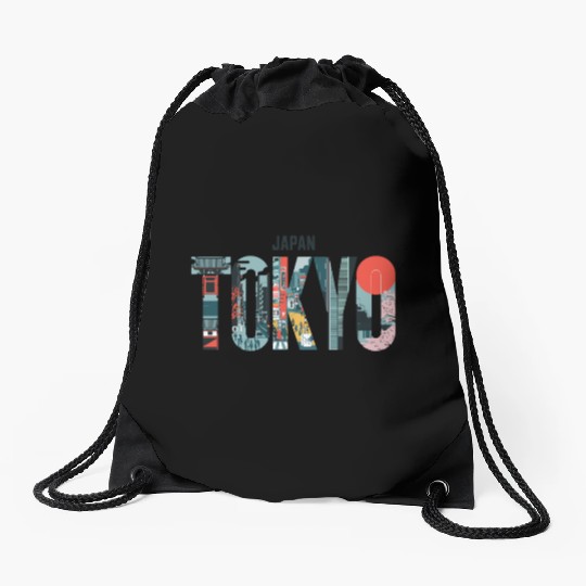 Explore Vibrant Tokyo Japan Streets and Culture Drawstring Bags