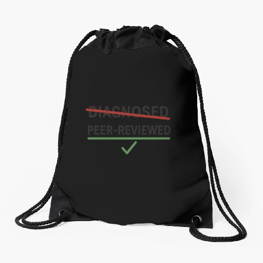 Peer Reviewed Neurodivergent Identity Design Drawstring Bags