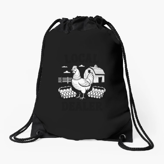 Local Egg Dealer Easter Sunday Easter Egg Hunt Drawstring Bags