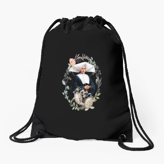 St Catherine Laboure and Our Lady of Grace Drawstring Bags