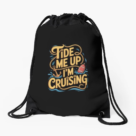 Cruise Rookie Ocean Adventure First Voyage Drawstring Bags