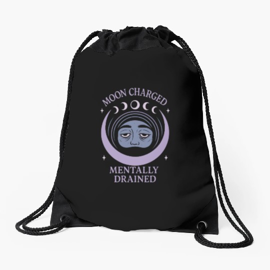 Witchy Book Club Pagan Reader Occult Fiction Coven Drawstring Bags