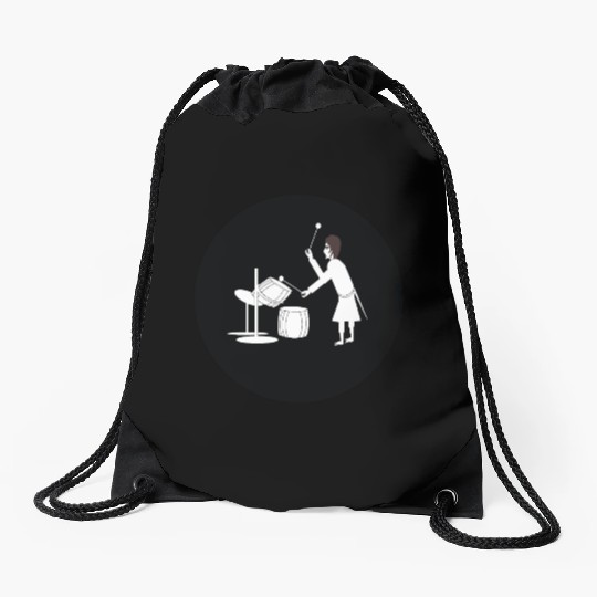 little drummer boy Drawstring Bags