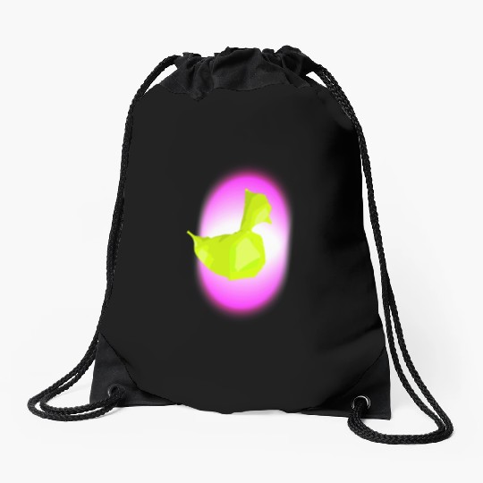 Duck Drawstring Bags, Neon, Fun Drawstring Bags, Abstract Duckli