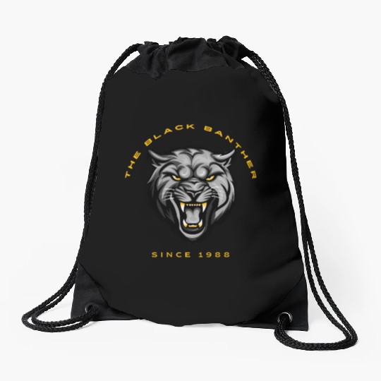 Fierce Black Panther Drawstring Bags – Bold,Wild & Stylish