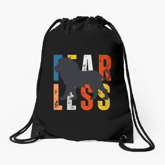 Fearless Lion Head Drawstring Bags– Power, Pride & Strength