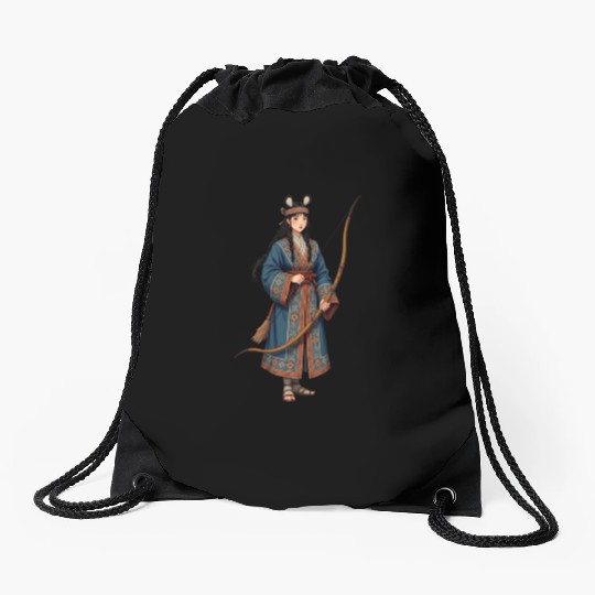 Cultural Warrior | chibi |Archery Drawstring Bags
