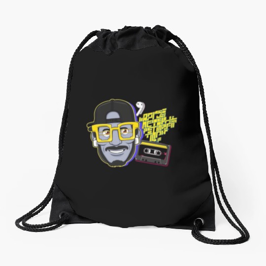 Born in the 90s, Wired for the Future Drawstring Bags