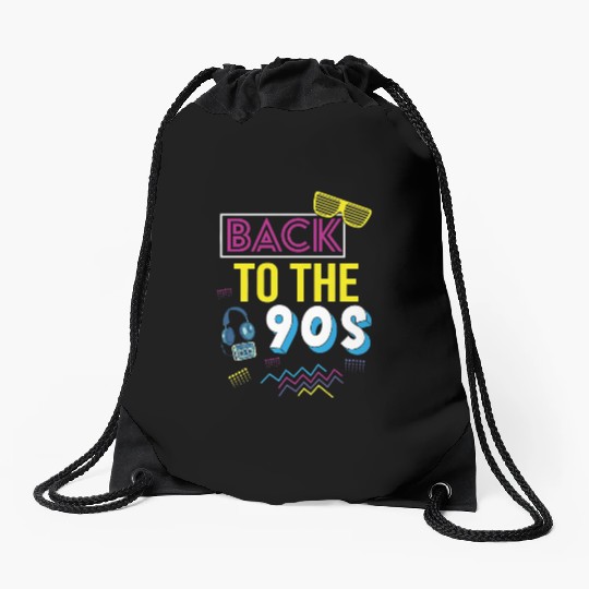 Retro 90s Throwback Drawstring Bags – Back to the 90s