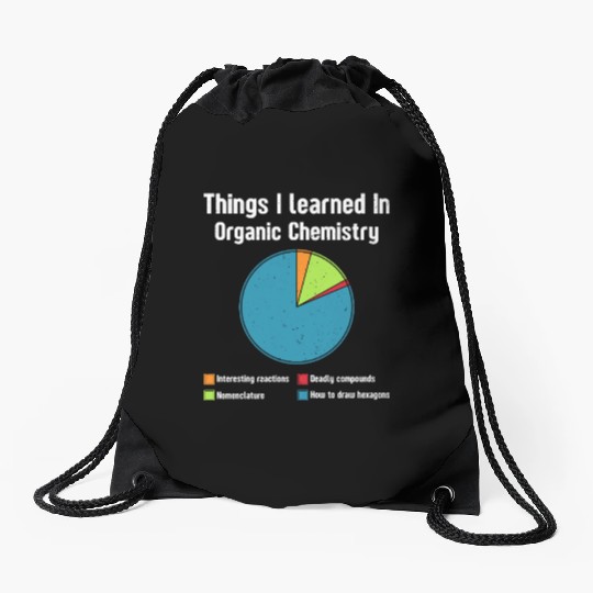 Things i learned in organic chemistry student Drawstring Bags