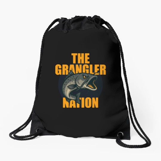 Grangler Nation (Catfish) Drawstring Bags