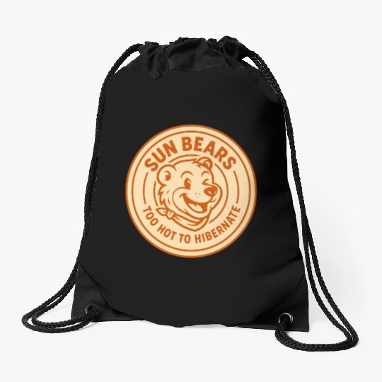 Sun bears Drawstring Bags