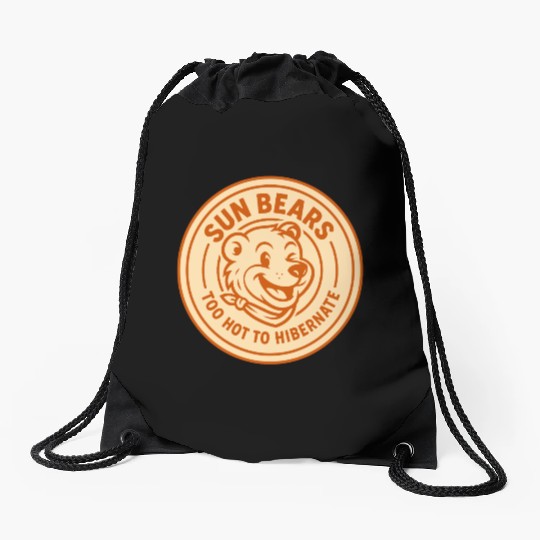 Sun bears Drawstring Bags