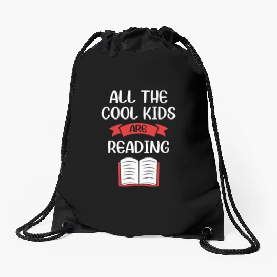 Reading Teacher Library Book Drawstring Bags