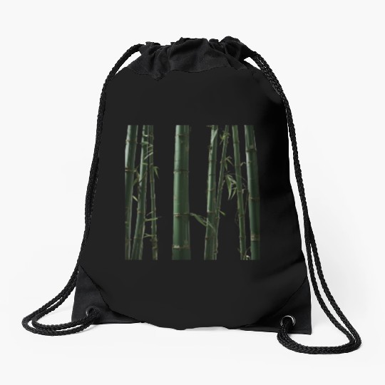 Tropical Bamboo Drawstring Bags