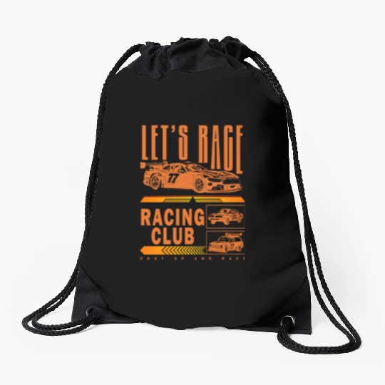 Let's Race Trend Designs Drawstring Bags