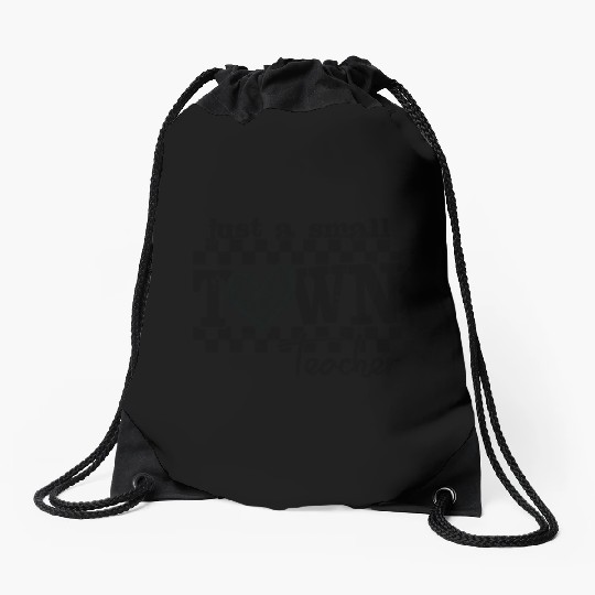 Small Town Teacher Back To School Drawstring Bags