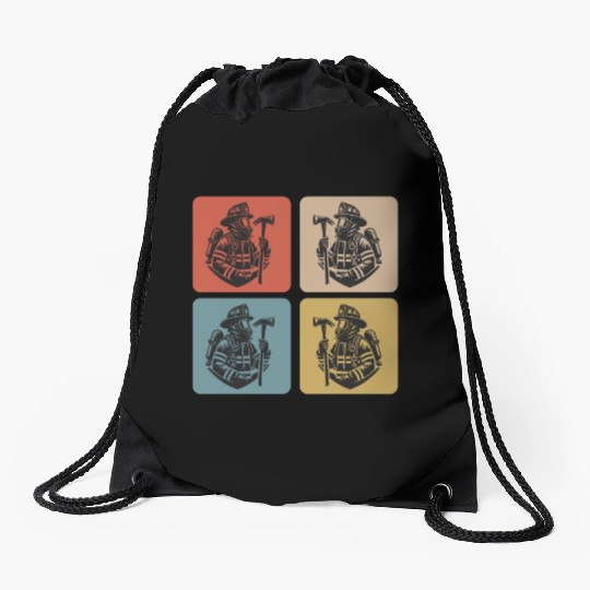 Fire Brigade - Heroes In Action Drawstring Bags