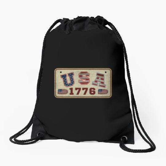USA 1776 VINTAGE Drawstring Bags