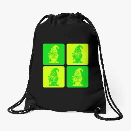 Garden Gnomes With Ax - Mystical And Powerful Drawstring Bags