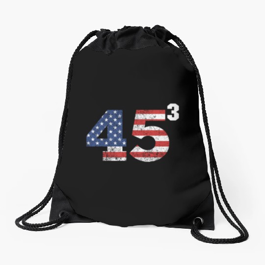 Trump 2028 45³ President Trump '28 45 Cubed45³ swe Drawstring Bags