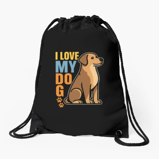 Why I Love My Dog – Heartwarming Design Celebrati Drawstring Bags