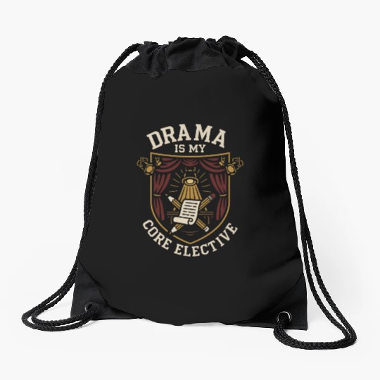 Theater Kid Drama Club Musical Theater Nerd Stage Drawstring Bags