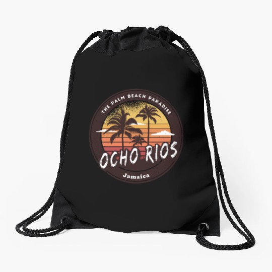 Ocho Rios Jamaica - Tropical Paradise Drawstring Bags