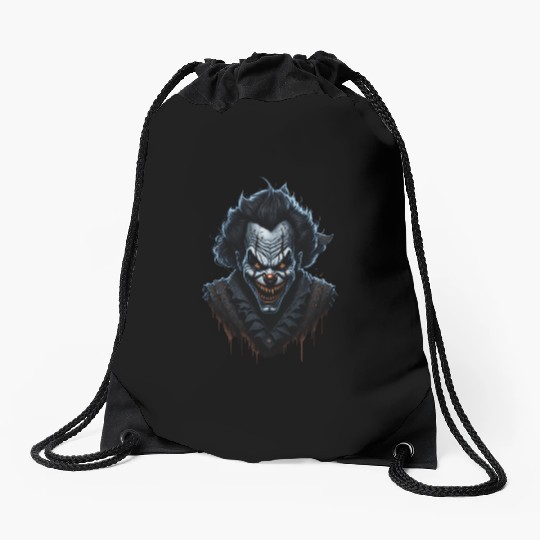 Vampire Skull Realistic Horror Art Drawstring Bags